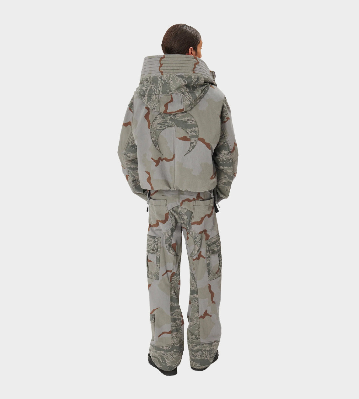 Marine Serre - REGEN Camo Bomber Dark Grey