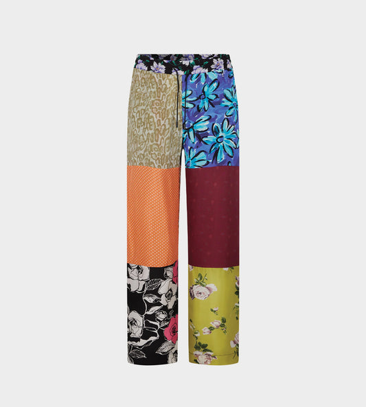 Marine Serre - REGEN Silk Scarves Fluid Pants