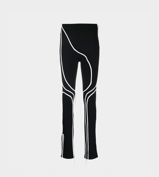 Ottolinger - Knit Strappy Leggings Black/White