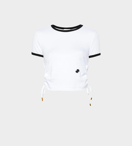Patou - Side Loop Rib T-Shirt White