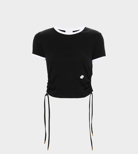 Patou - Side Loop Rib T-Shirt Black