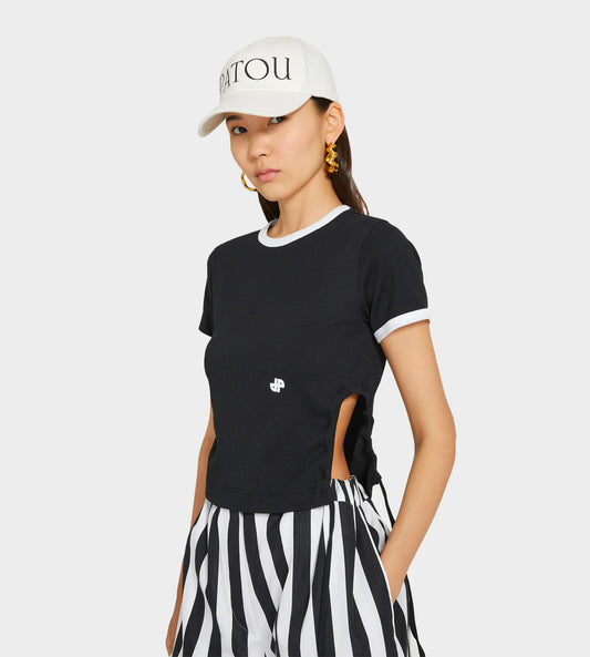 Patou - Side Loop Rib T-Shirt Black