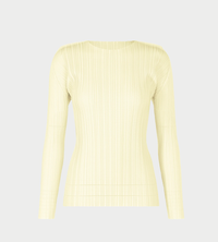 PLEATS PLEASE ISSEY MIYAKE -  A-POC Long-Sleeved Top Off White