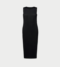 PLEATS PLEASE ISSEY MIYAKE - Basic Pleated Sleeveless Dress Blk