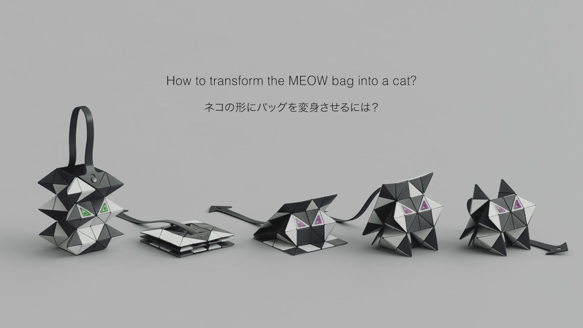 BAOBAO ISSEY MIYAKE - Meow Handbag Blk