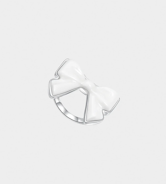 Shushu/Tong - Ceramic Bowknot Ring