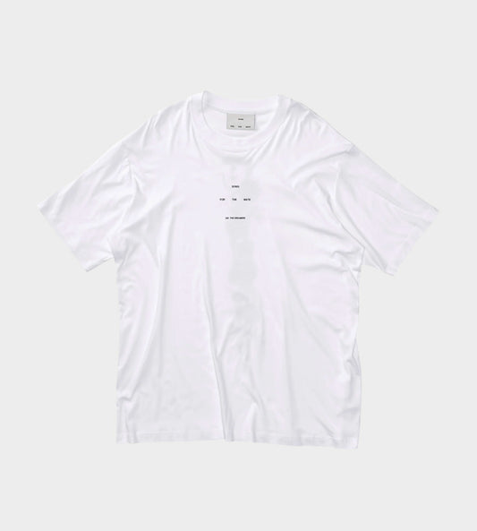 Song For The Mute - Logo' Oversized T-Shirt White