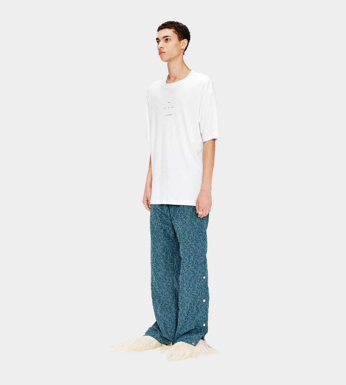 Song For The Mute - Logo' Oversized T-Shirt White