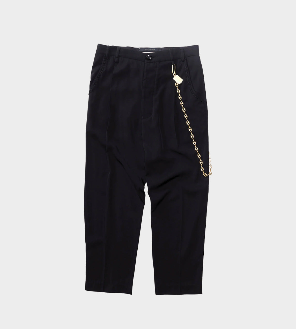 Song For The Mute - Pleated Tapered Pant Black