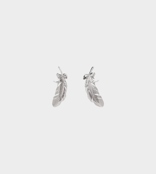 SHUSHU TONG - Bowknot Sharp Feather Earrings