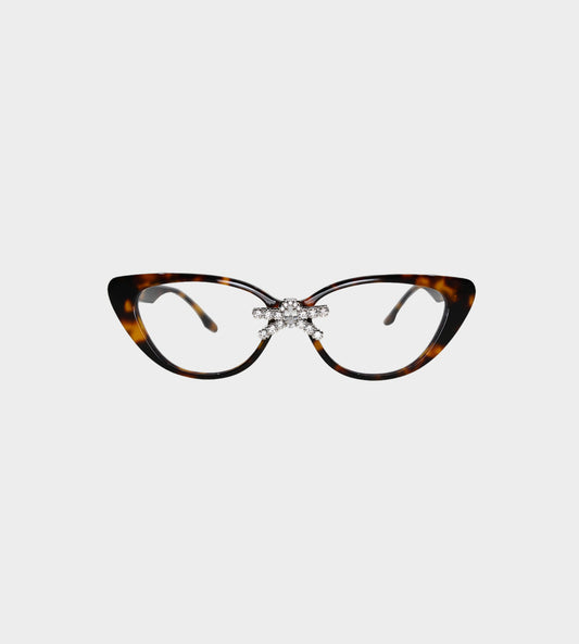 SHUSHU TONG - Front Bowknot Glasses Brown