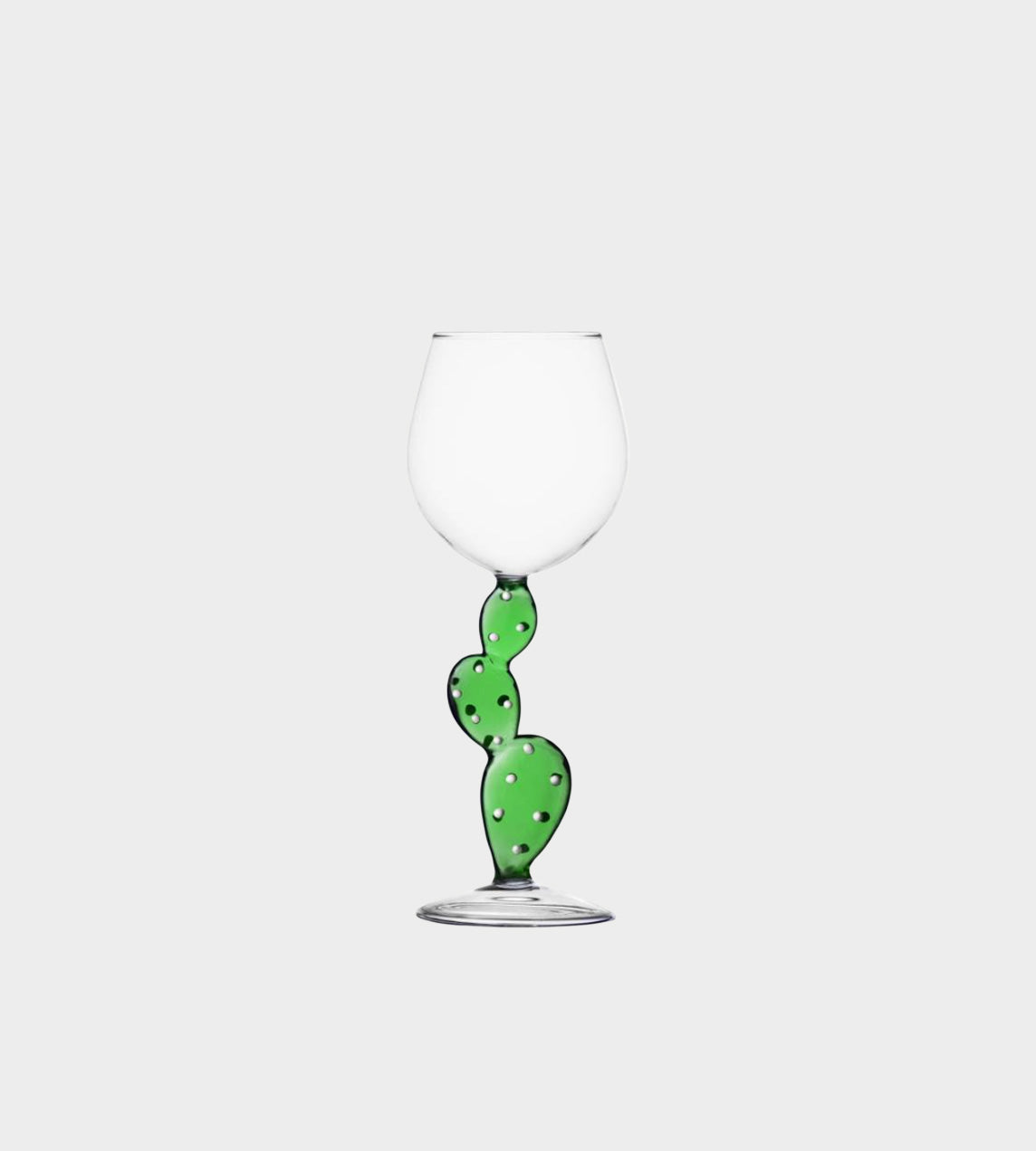 Cactus Wine Glass Green