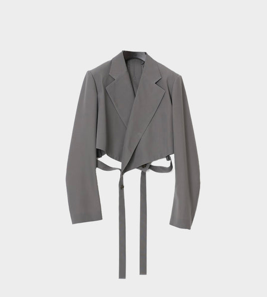 UJOH - Wrap Short Jacket Grey