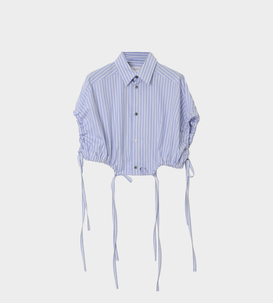 UJOH - French Gathered Shirt Blue