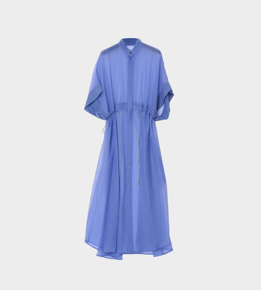 UJOH - Drawstring Shirt Dress Blue