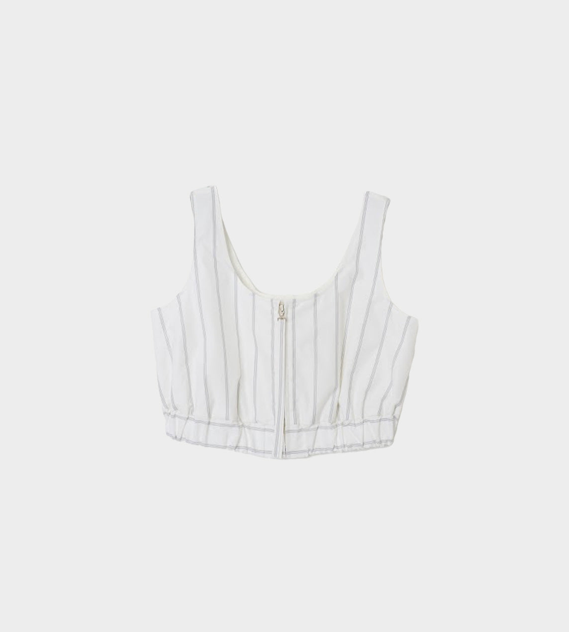 UJOH - Zip Bra Top White