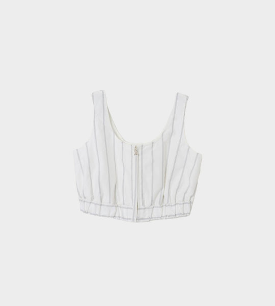 UJOH Eyelet Bra-Top サイズ2 UJOH - Zip Bra Top White – WDLT117