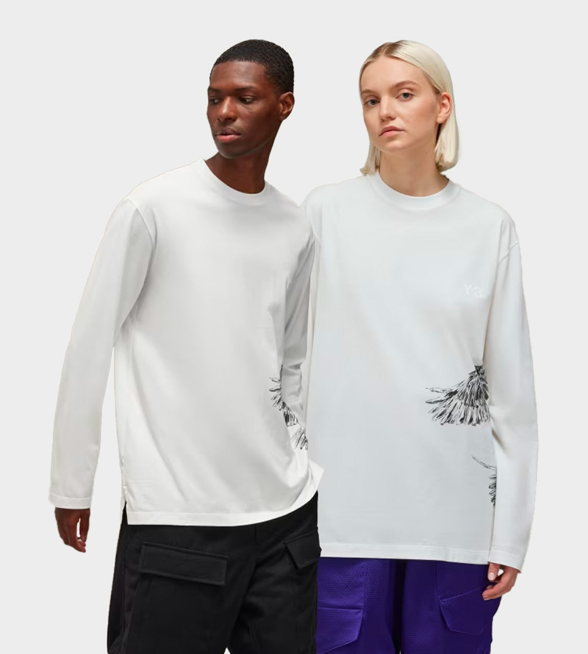 Y-3 - GF Long-sleeve Tee White