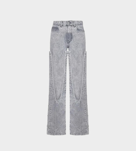 Y/Project - Snap Off Chap Jeans Vintage Grey