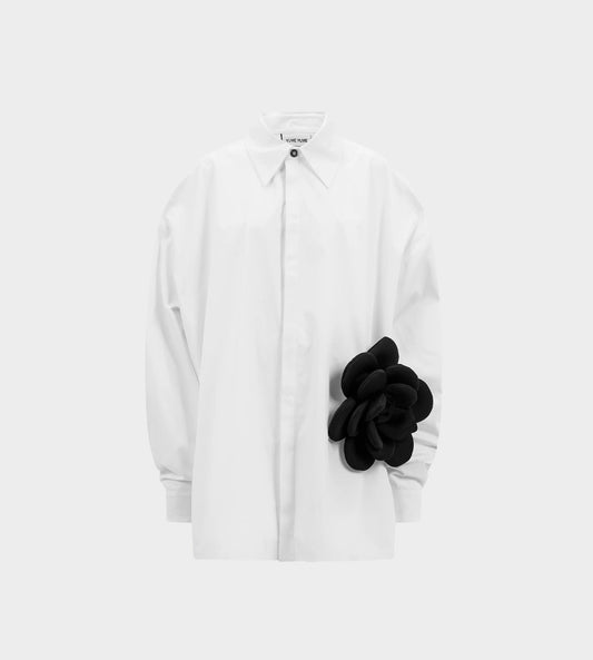 Yume Yume - Oversized Flower Shirt White