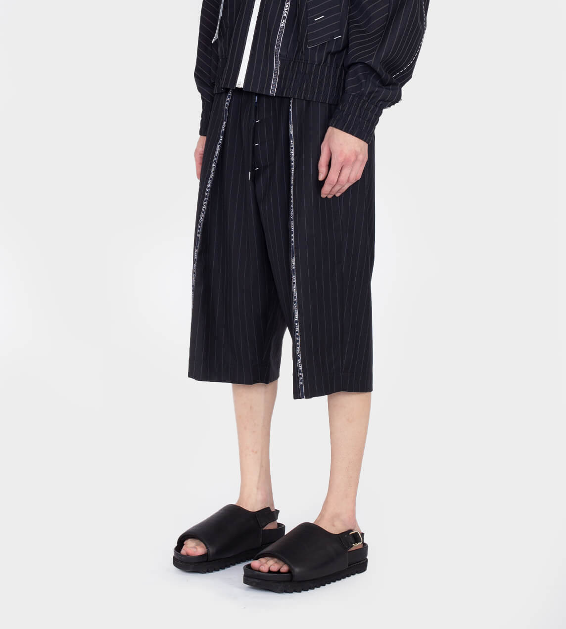 Munn - Black Pinstripe Selvedge Short