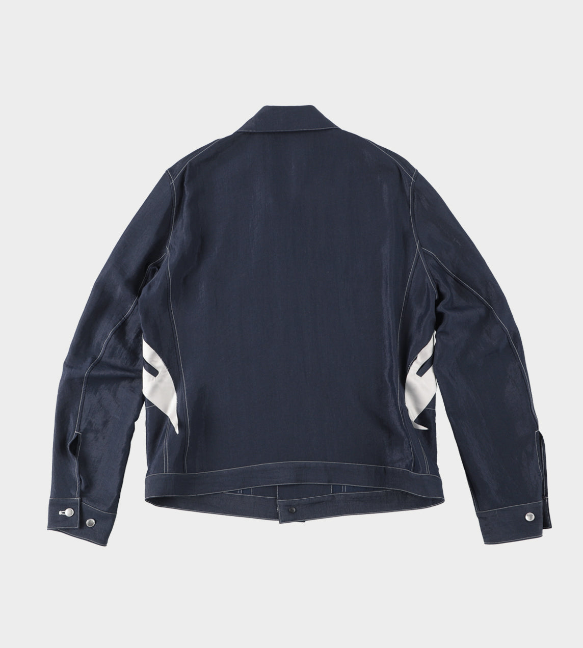 Sulvam - Slim Short Blouson Jacket Navy