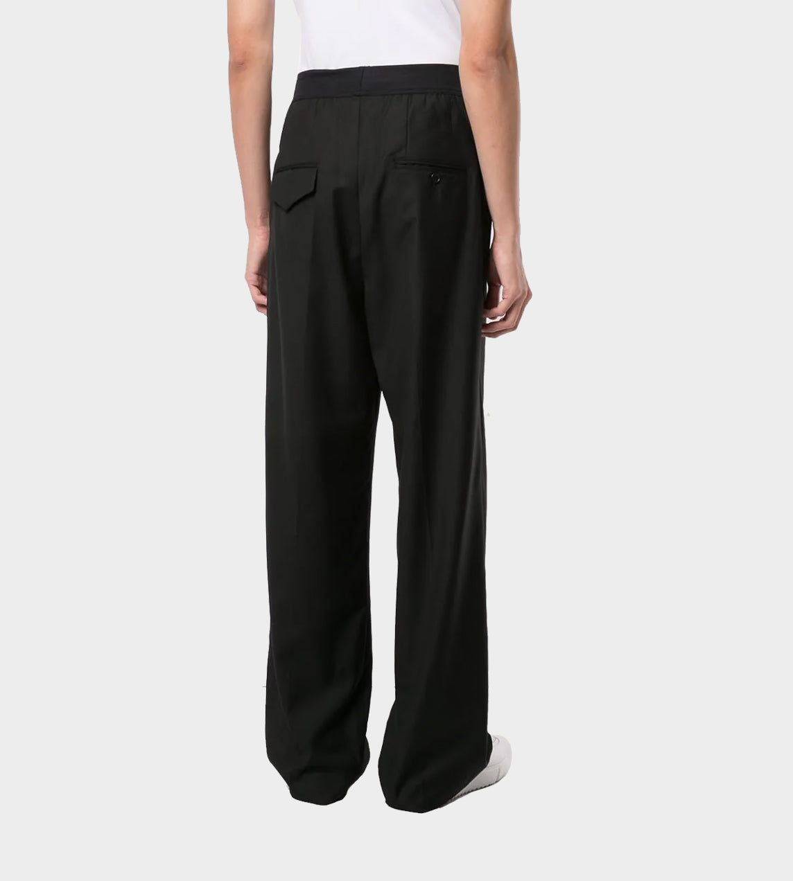 WE11DONE - Logo Trousers Black