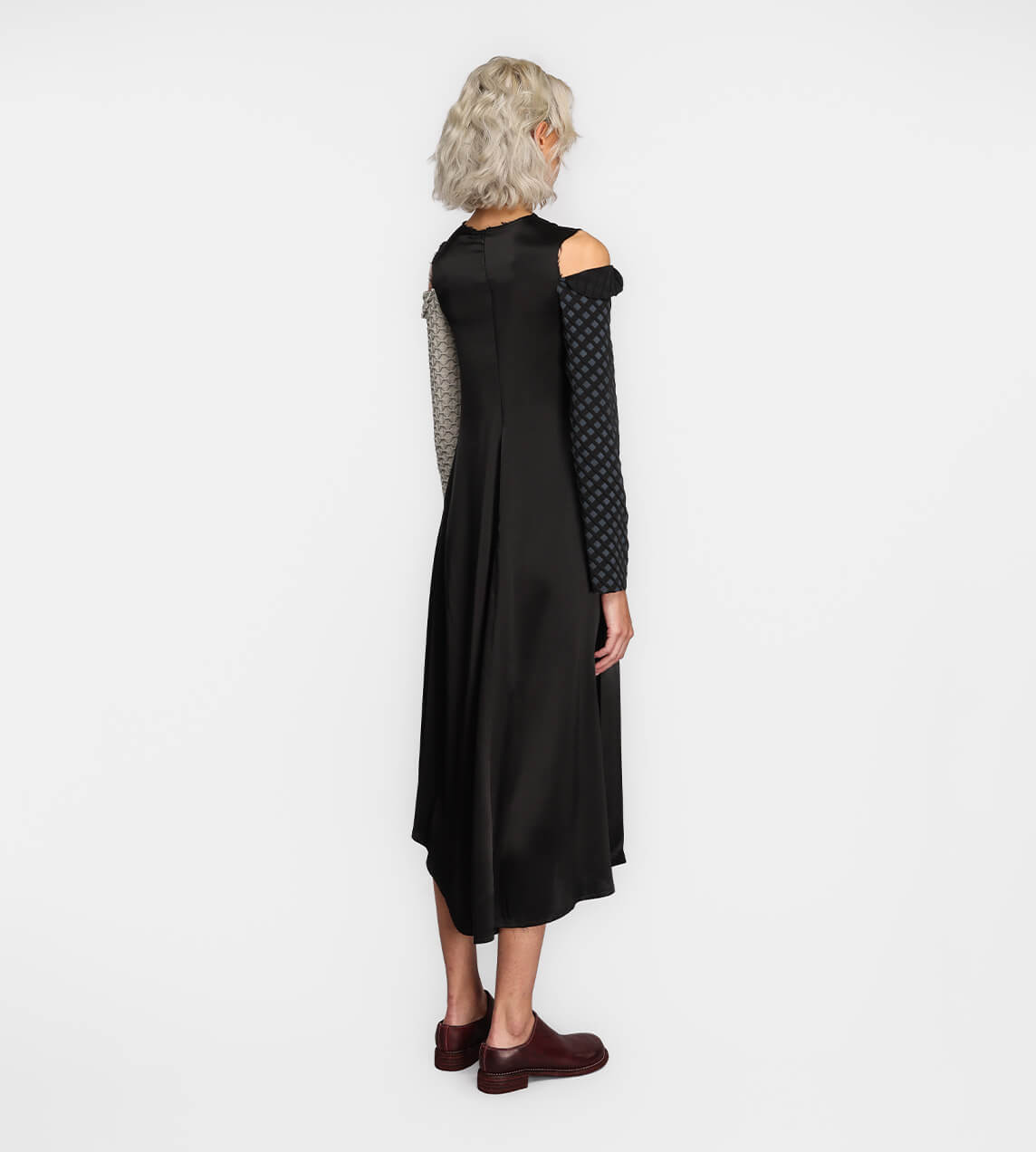 Song For The Mute - Long Sleeve Twisted Dress Black