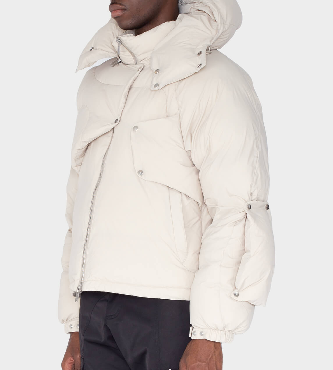 Heliot Emil - Scarf Puffer Jacket Stone – WDLT117