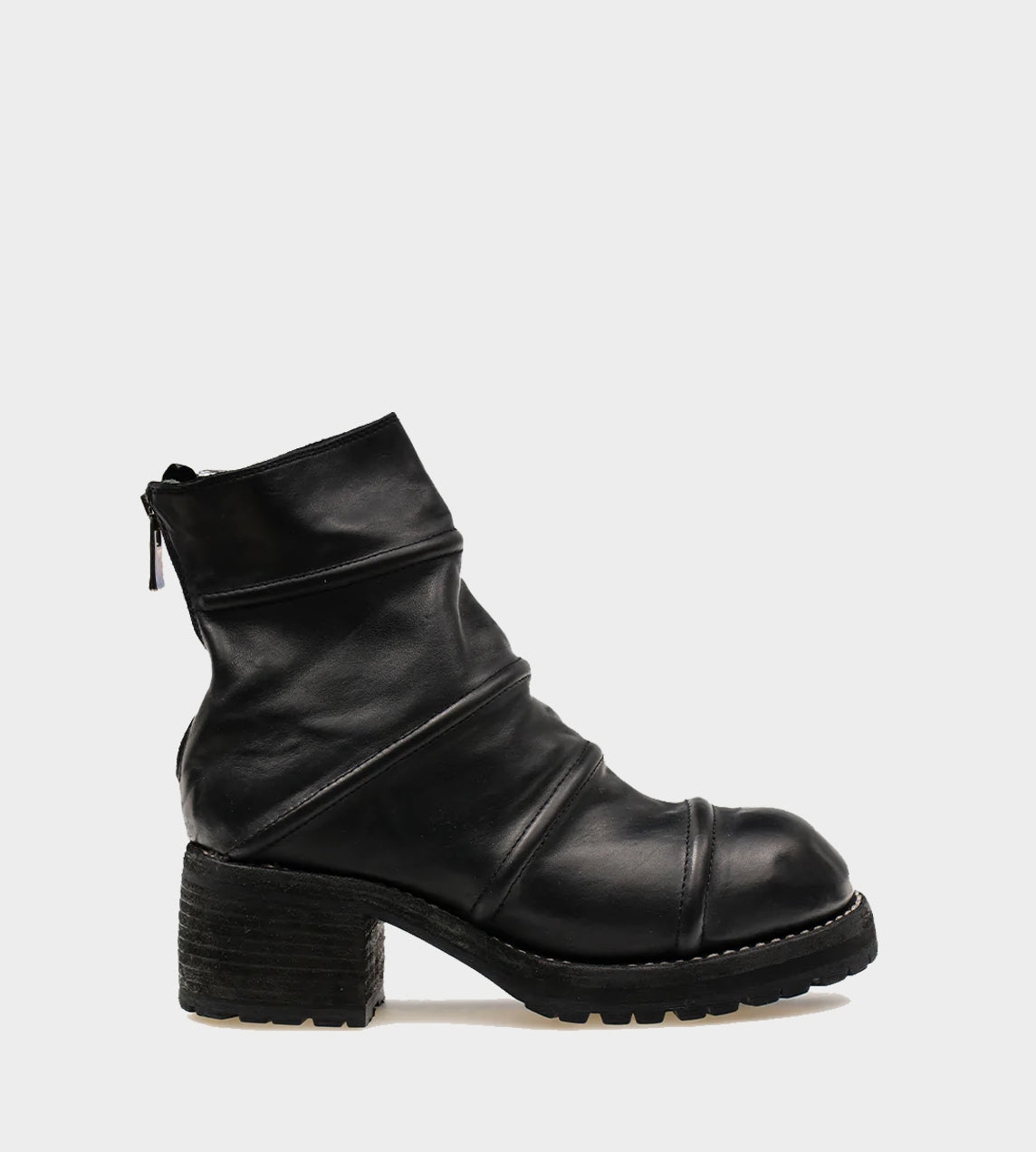 Guidi - R22V Back Zip Boot Full Grain Black