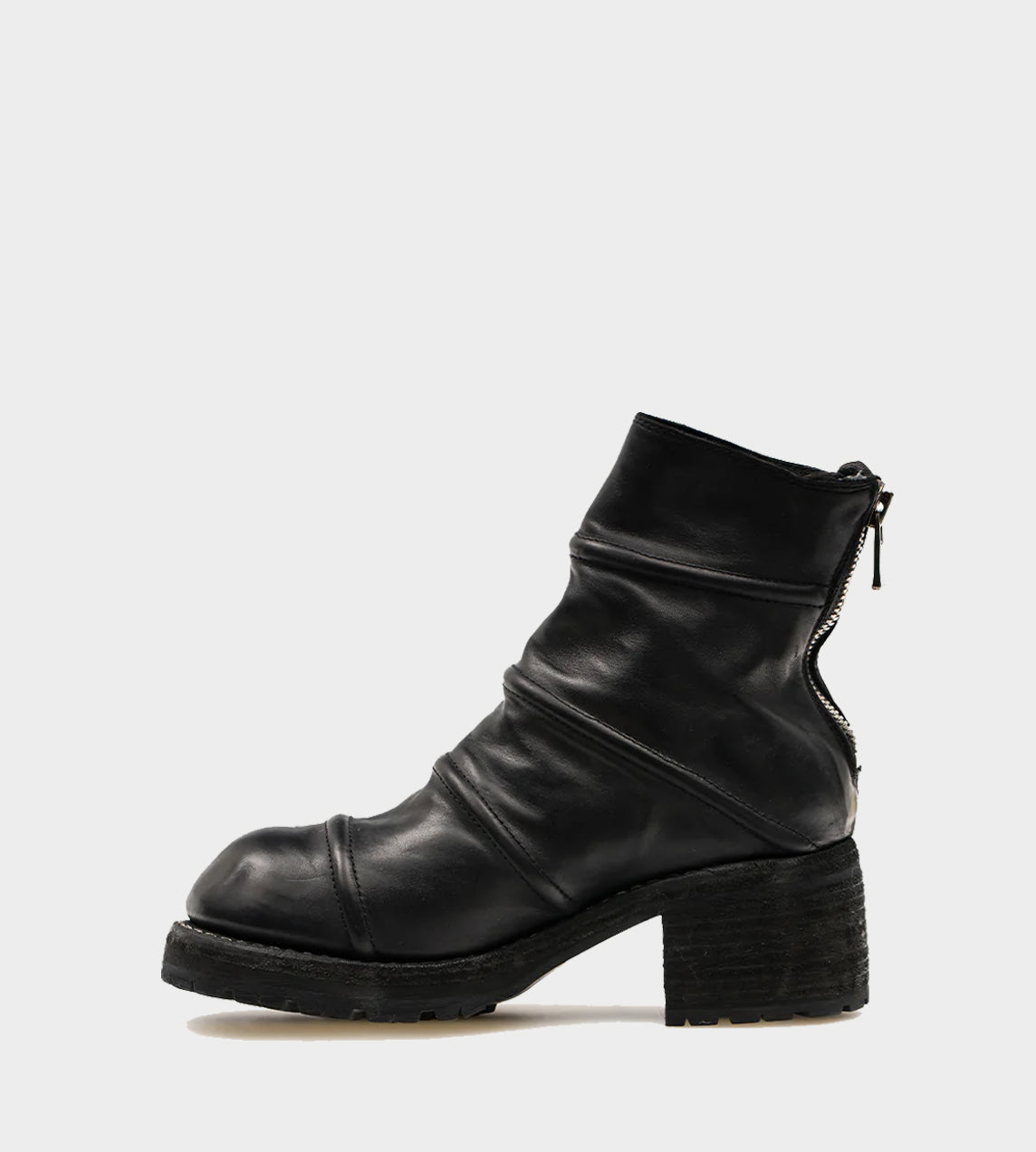 Guidi - R22V Back Zip Boot Full Grain Black