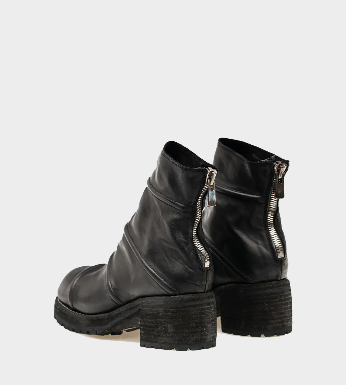 Guidi - R22V Back Zip Boot Full Grain Black