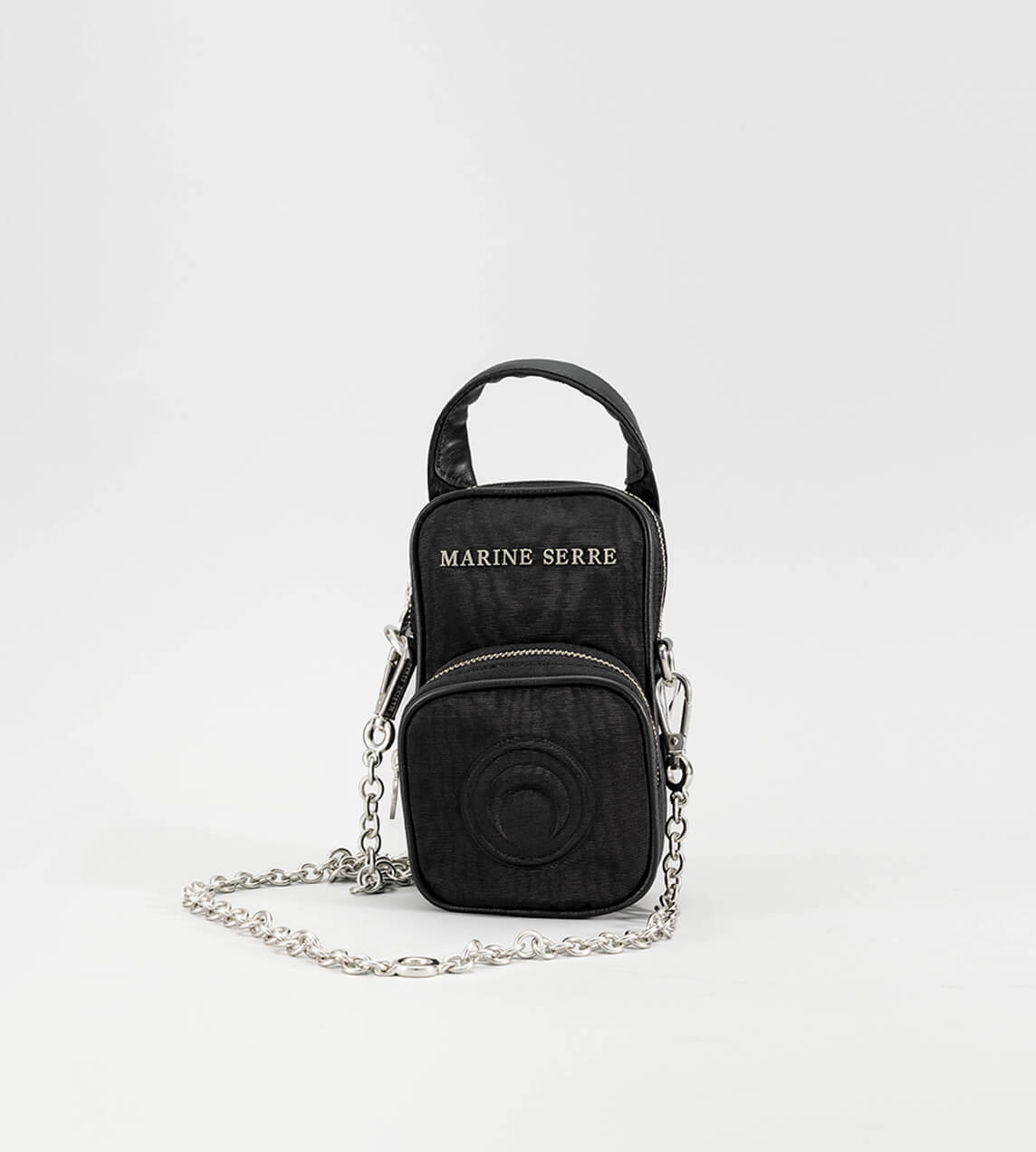 Marine Serre - Parpaing Moire Bag Black