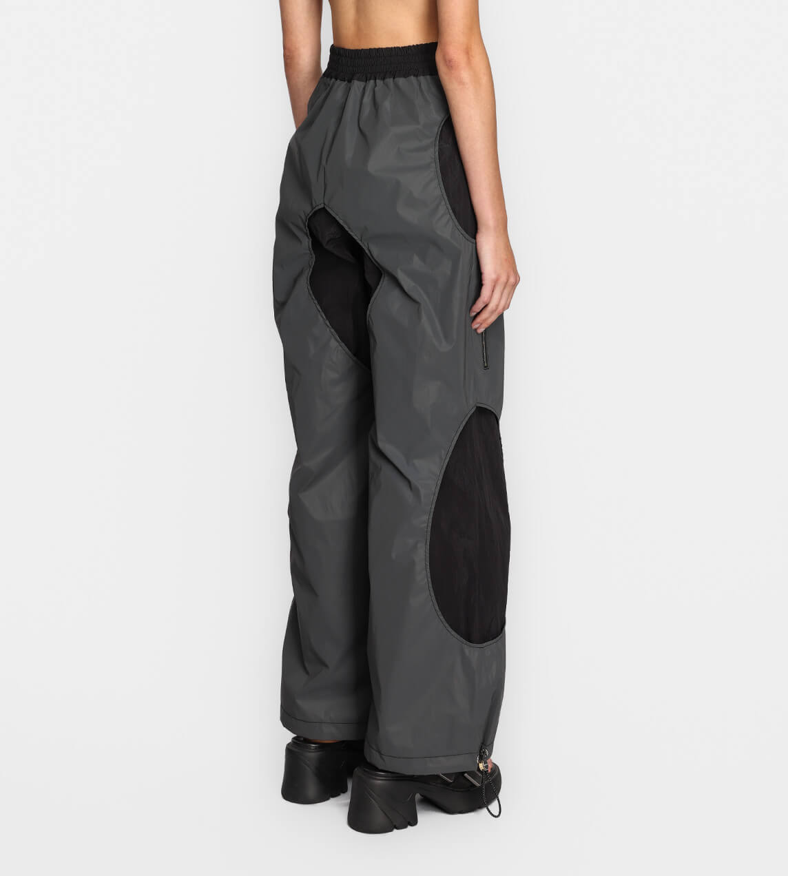 Dion Lee - Reflective Tech Interlock Pant Black/Grey