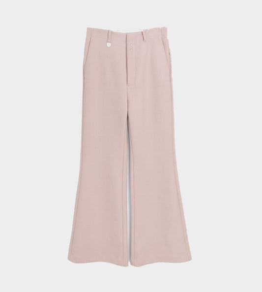MM6 Maison Margiela - Twill Wide Leg Trousers Pink