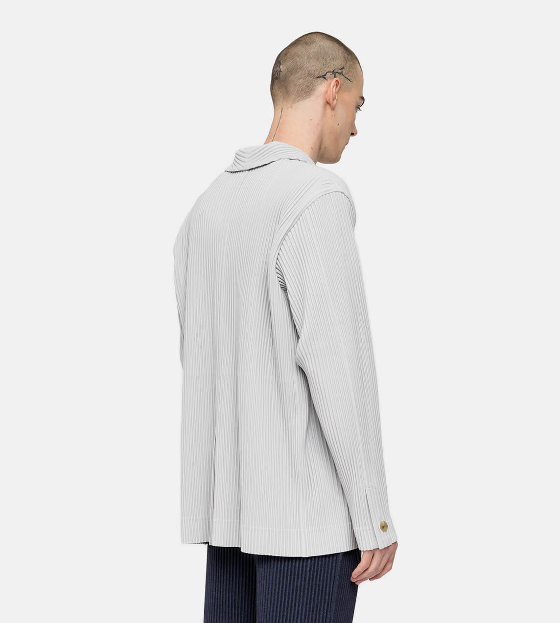 Homme Plisse Issey Miyake - Basic Plisse Blazer Light Grey