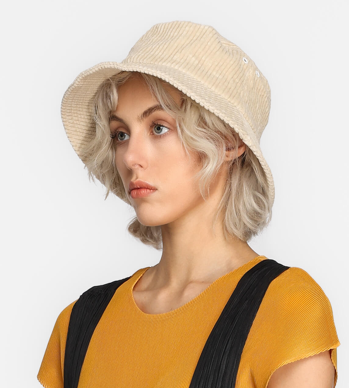 Kijima Takayuki - Cotton Corduroy Bucket Hat Ivory