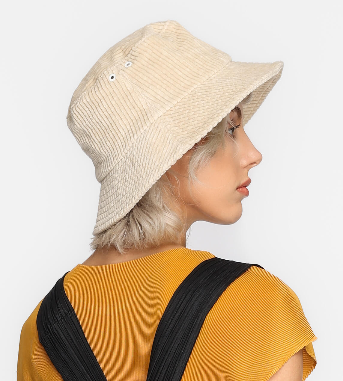 Kijima Takayuki - Cotton Corduroy Bucket Hat Ivory – WDLT117