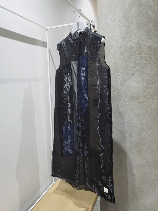 ReCode - Jacket Lining Patched Sheer Dress