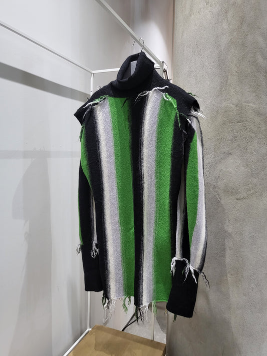 Toga Pulla - 2 Pc Green Stripe Sweater