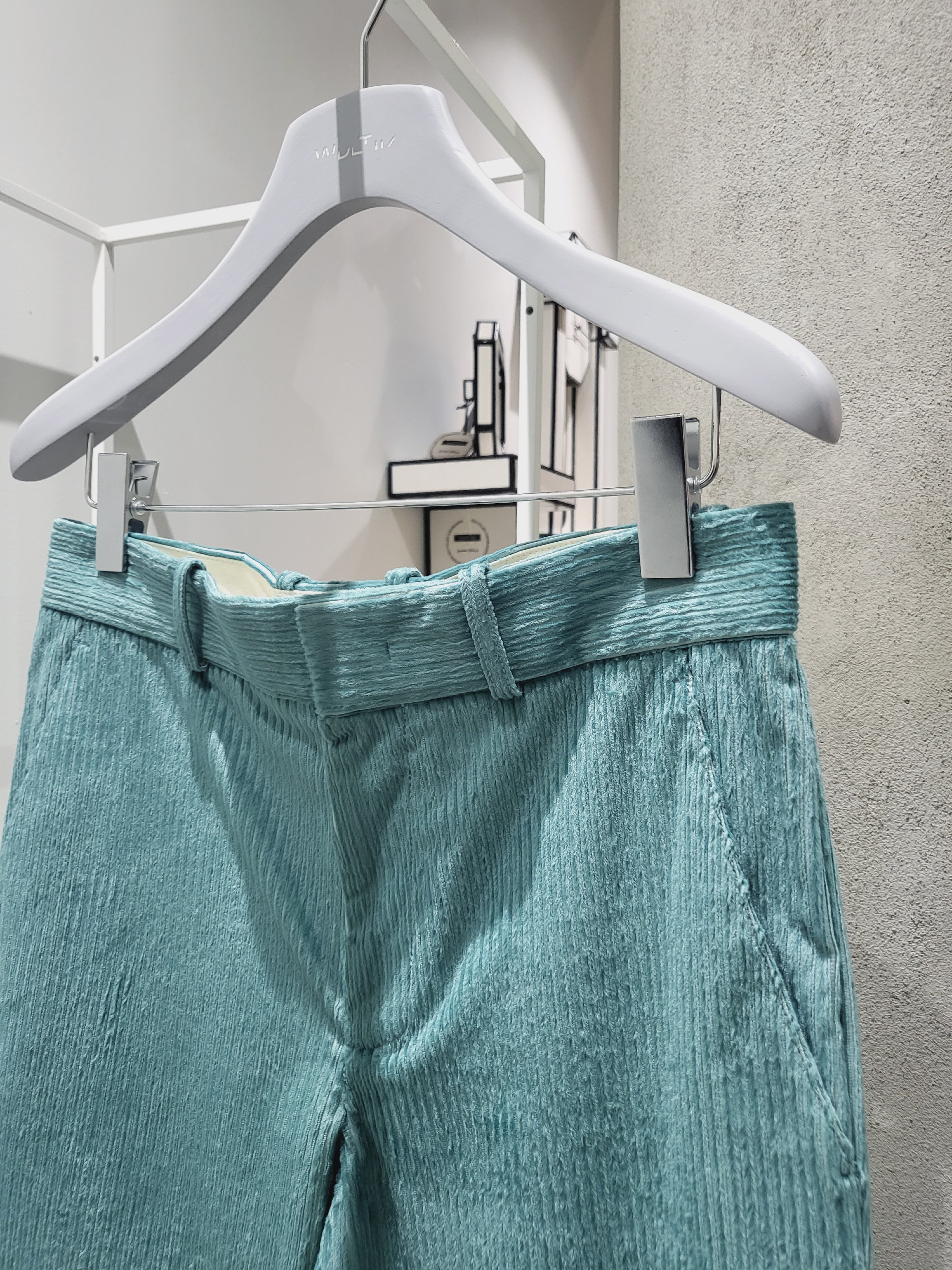Sies Marjan - Teal Toby Pressed Corduroy Pant