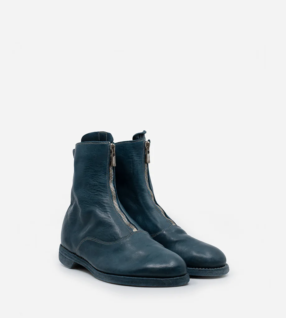 Guidi - 210 Front Zip Boot Navy