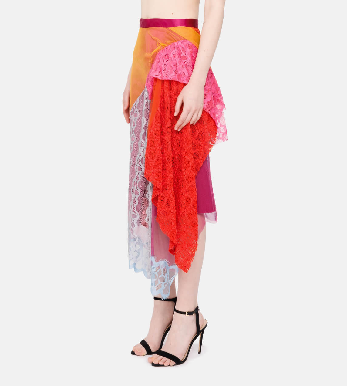 Sies Marjan - Multicoloured Patchwork Lace Skirt