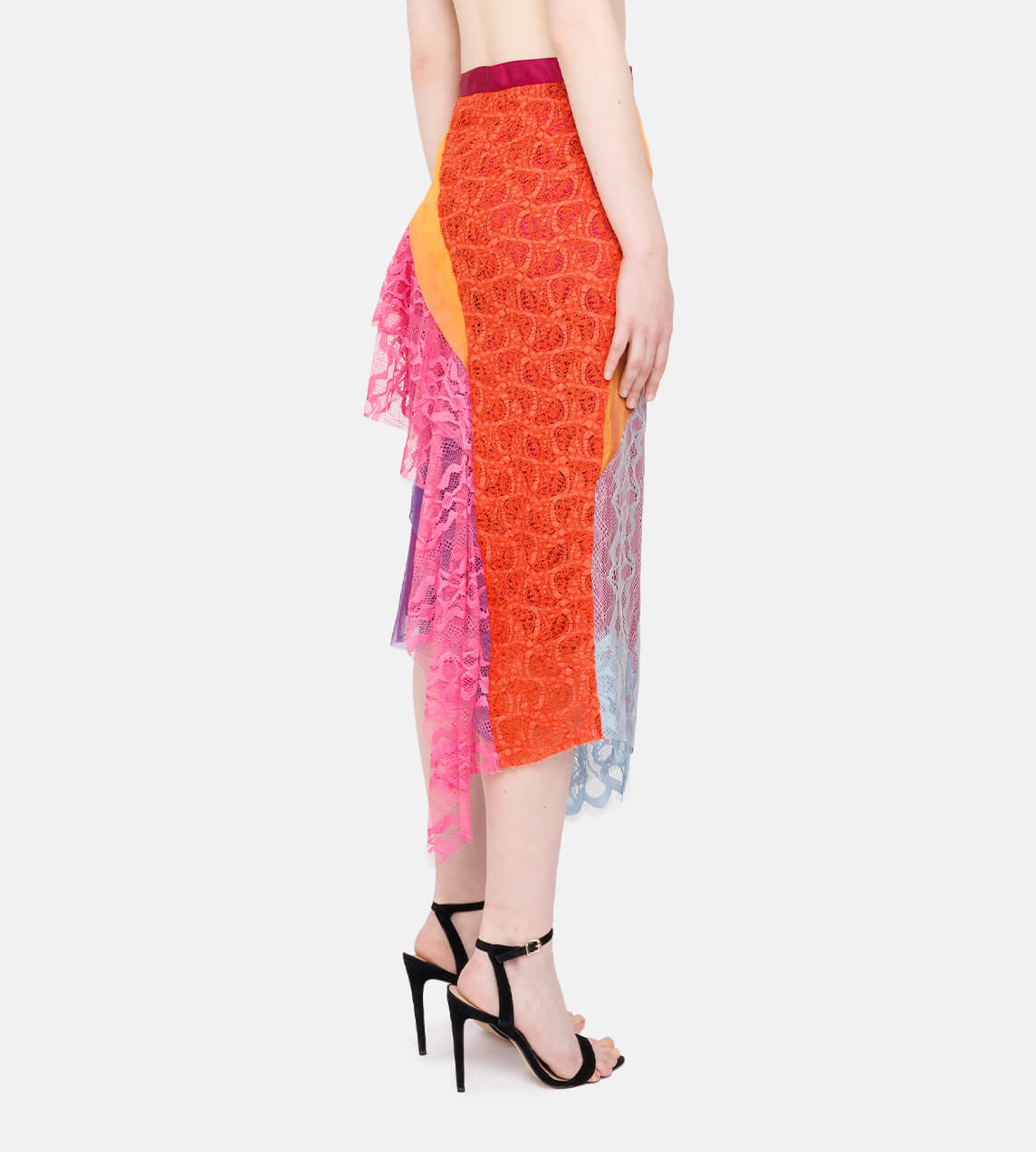 Sies Marjan - Multicoloured Patchwork Lace Skirt