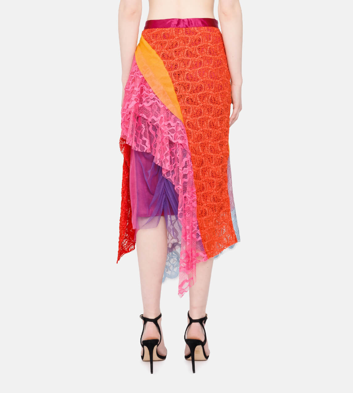 Sies Marjan - Multicoloured Patchwork Lace Skirt