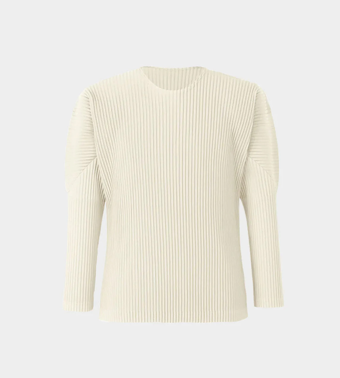Homme Plisse Issey Miyake - Colour Pleats Long Sleeve Top Ivory