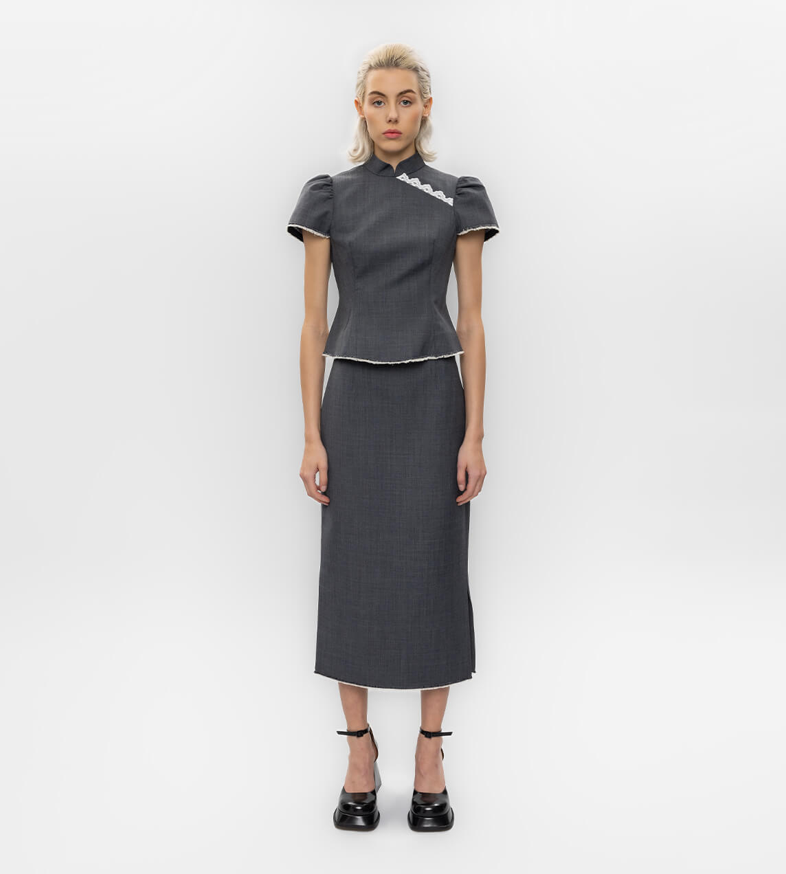 ShuShu/Tong - Pencil Skirt Grey