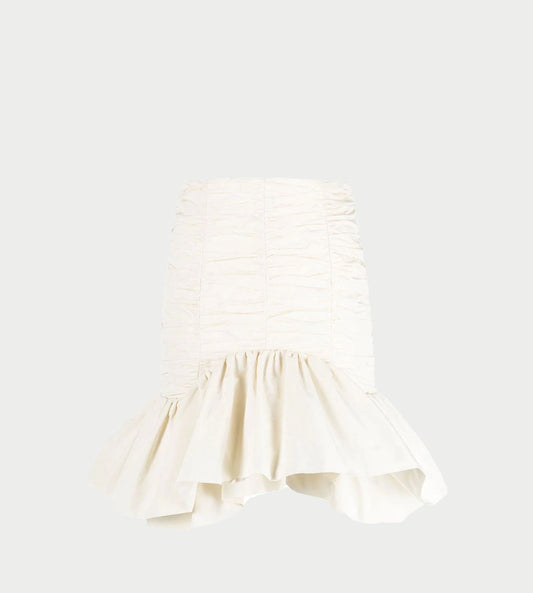 Patou - Mini Bloom Skirt Ivory