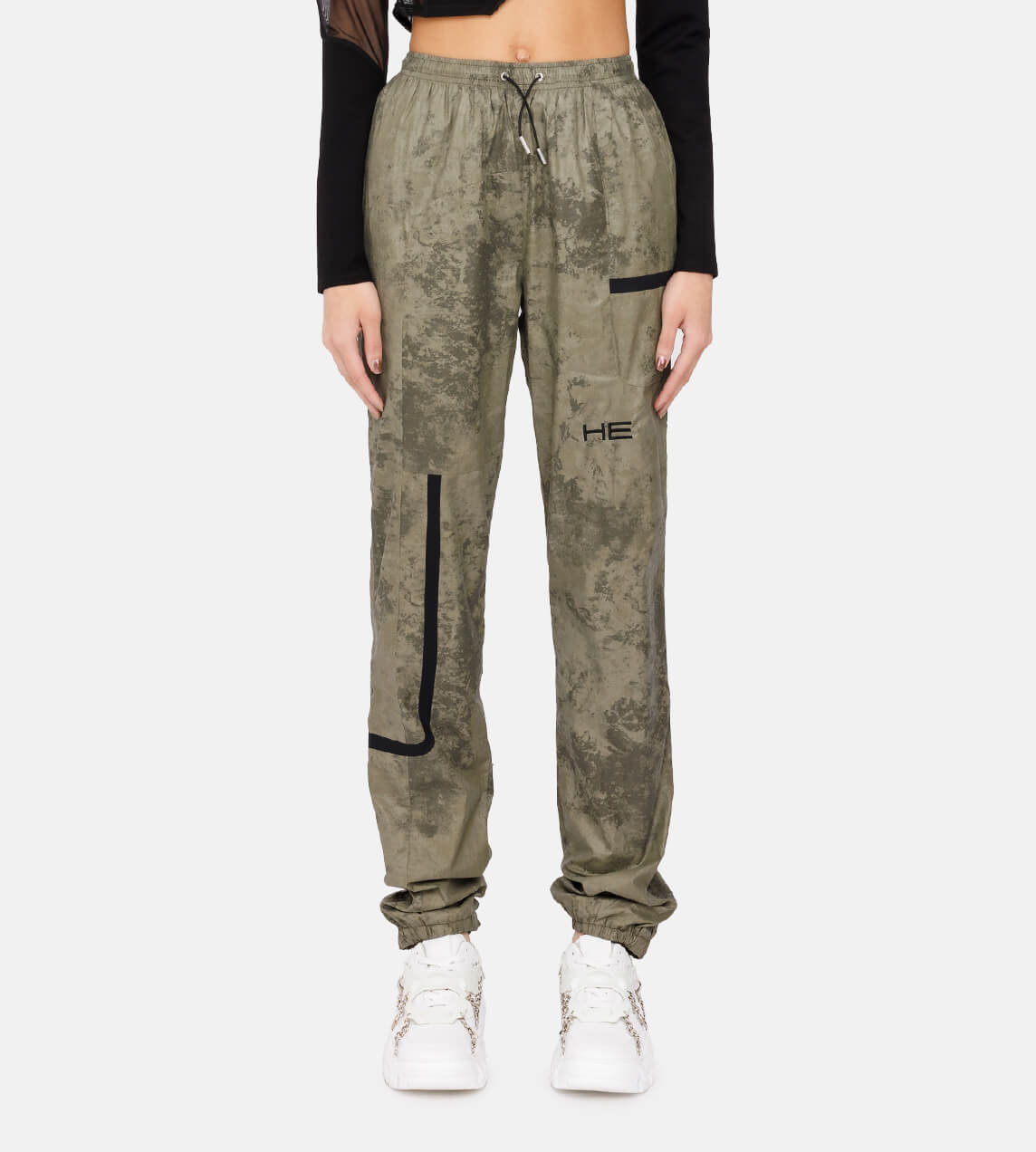 Heliot Emil - Reflective Track Pants Khaki