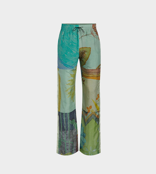 Marine Serre - REGEN Silk Pajama Pants